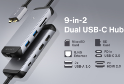 Amazon: IVANKY 9 in 2 Dual USB C Dock mit Gutschein für nur 20,49 Euro statt 40,99 Euro