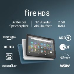 Fire HD 8-Tablet mit 8-Zoll-HD-Display 32 GB für 39,99 € (94,92 € Idealo) @Amazon Prime