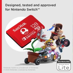 SanDisk microSDXC UHS-I Speicherkarte für Nintendo Switch 128 GB  für 14,00€ (PRIME) statt PVG  laut Idealo 16,99€ @amazon
