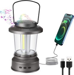 Amazon: Fwiull LED Campinglampe mit Bluetooth Lautsprecher mit Gutschein für nur 14,99 Euro statt 24,99 Euro