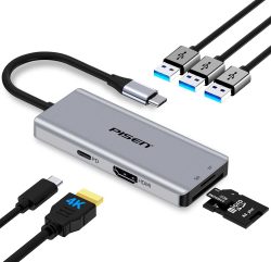 Amazon: PISEN 7-in-1 USB c Docking Station mit Gutschein für nur 17,99 Euro statt 29,99 Euro