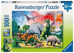 Ravensburger Kinderpuzzle – 10957 Unter Dinosauriern – Dino-Puzzle für Kinder ab 6 Jahren, mit 100 Teilen im XXL-Format für 7,99€ (PRIME) statt...