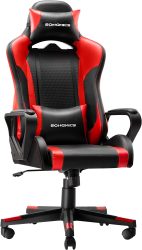Songmics RCG011B01 Gaming Stuhl mit abnehmbarer Kopfstütze und Lendenkissen für 89,94 € (109,98 € Idealo) @Amazon