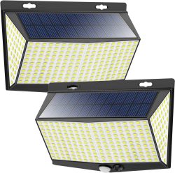Amazon: 2 Stück Nacinic LED Solarlampen mit Bewegungsmelder mit Gutschein für nur 11,99 Euro statt 23,99 Euro