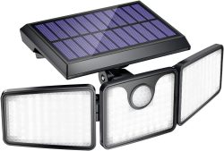 Amazon: Koicaxy 230er LED Solarleuchte mit Bewegungsmelder mit Gutschein für nur 12,99 Euro statt 25,99 Euro