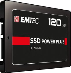 Interne SSD 2.5 Zoll Emtec X150 Power Plus 3D NAND 120 GB für 13,79€ (PRIME) statt PVG  laut Idealo 17,95€ @amazon