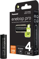 4er-Pack Panasonic eneloop 2500 mAh Ni-MH Akkus für 13 € (19,45 € Idealo) @ Amazon, Saturn & Media-Markt