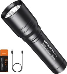 Amazon: SuperFire S33-C wiederaufladbare LED Taschenlampe mit 4 Beleuchtungsmodi mit Gutschein für nur 10,79 Euro statt 17,98 Euro