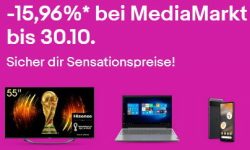 Ebay: 15,96% Rabatt auf über 5000 Technikartikel vom Mediamarkt mit Gutschein ohne MBW