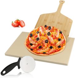 Amazon: Einfeben Pizzastein 30 x 38 x 1,5 cm Für Grill und Backofen inkl. Pizzaschaufel und Pizzaschneider mit Gutschein für nur 13,49 Euro statt 29,99...