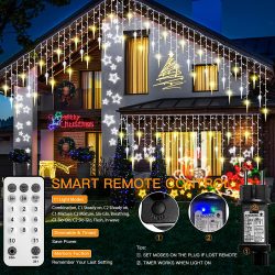 Amazon: MOJINO Outdoor Eisregen LED Lichterkette, 14 Meter, 360 LEDs, 11 Modi mit Fernbedienung mit Gutschein für nur 18,99 Euro statt 49,99 Euro