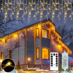 Amazon: RJEDL 12 Meter In- und Outdoor Eisregen LED Lichterkette mit Gutschein für nur 16,49 Euro statt 32,99 Euro