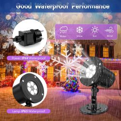 Amazon: YAZEKY In & Outdoor LED Schneeflocken Projektor mit Gutschein für nur 11,99 Euro statt 25,99 Euro