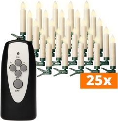 BONETTI  25er-Set Kabellose LED-Christbaumkerzen inkl. Fernbedienung und Batterien für 21,99 € (39,95 € Idealo) @Otto