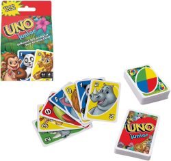 Mattel Games GKF04 – UNO Junior Kartenspiel mit 56 Karten für 4,55€ (PRIME) statt PVG  laut Idealo 9,12€ @amazon