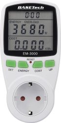 Basetech EM-3000 Energiekosten-Messgerät mit Kostenprognose für 18,99 € (24,98 € Idealo) @Voelkner