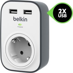 Belkin Surge Plus SurgeCube Überspannungsschutz Steckdosenadapter inkl. 2 USB Anschlüsse für 11,99 € (22,03 € Idealo) @Amazon