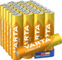 48 Stück VARTA Batterien AAA Longlife Alkaline 1,5V für 9,22 € (15,57 € Idealo) @Amazon