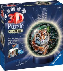 Amazon und Otto: Ravensburger Nachtlicht 3D Puzzle-Ball Raubkatzen für nur 11,75 Euro statt 25,49 Euro bei Idealo