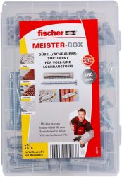 fischer 513777 MEISTER-BOX SX mit Schrauben und Dübel mit 160 Teile für 9,48 € (13,77 € Idealo) @Amazon