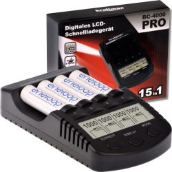 Kraftmax BC-4000 Pro Ladegerät für alle Mignon AA & AAA mit Entlade- und Refresh-Funktion für 24,40 € (34,40 € Idealo) @eBay