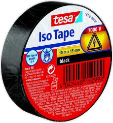tesa 10 Meter Selbstklebendes Isolierband, hitzebeständig schwarz oder weiß für 1,25 € (3,71 € Idealo) @Amazon
