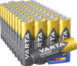 40 Stück VARTA Power on Demand AA Alkaline Batterien 1,5V im Vorratspack für 13,59 € (21,99 € Idealo) @Amazon