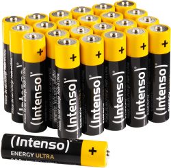 Amazon: 24er Box Intenso Energy Ultra AAA Micro LR03 Alkaline Batterien für nur 3,89 Euro statt 7,22 Euro bei Idealo