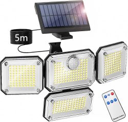 Amazon: Ulikey LED Solarlampe mit Bewegungsmelder und Fernbedienung mit Gutschein für nur 18,58 Euro statt 30,99 Euro