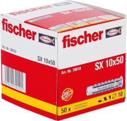 fischer Spreizdübel SX 10 x 50, Schachtel mit 50 Nylondübeln für 5,79€ (PRIME) statt PVG  laut Idealo 10,74€ @amazon