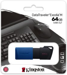 Kingston DataTraveler Exodia M 64GB USB 3.2 Gen 1 Stick für 3,89 € (7,44 € Idealo) @Amazon