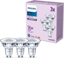 Philips Classic LED GU10 Lampen neutralweiß im 3er Pack für 7,40 € (14,28 € Idealo) @Amazon