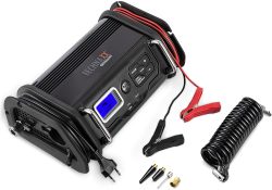 Technaxx TX-193 2-in-1 Kfz 6V/12V Batterieladegerät mit Akku Luftkompressor bis 8 bar für 65,90 € (143,48 € Idealo) @iBOOD