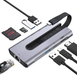 Amazon: ESR 8-in-1 Portable USB C Hub Docking Station mit Gutschein für nur 26,39 Euro statt 43,99 Euro