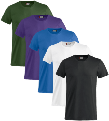Geomix: Clique Basic-T Shirts im 5er Pack für nur 19,99 Euro statt 33,15 Euro bei Idealo