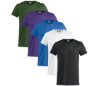 Geomix: Clique Basic-T Shirts im 5er Pack für nur 19,99 Euro statt...