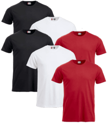 Geomix: Clique Basic-T Shirts im 6er Pack für nur 26,96 Euro statt 38,40 Euro bei Idealo