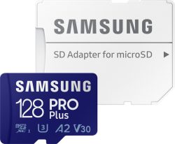 Samsung PRO Plus microSD Speicherkarte (MB-MD128KA/EU) 128 GB inkl. SD-Adapter für 8,99 € (14,90 € Idealo) @Saturn & Media-Markt