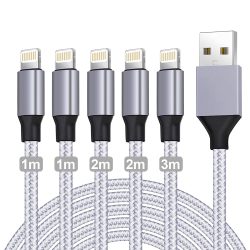 Amazon: 5 Stück GEJIN USB A auf Lightning Ladekabel und Datenkabel Apple MFi Zertifiziert mit Gutschein für nur 5,99 Euro statt 11,99 Euro