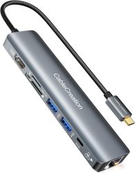 Amazon: CableCreation 7 in 1 Multiport Adapter USB C Hub mit Gutschein für nur 24,99 Euro statt 49,99 Euro