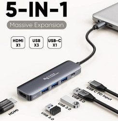 Amazon: CableCreation 5-in-1 100W PD USB C Hub Multport Adapter mit Gutschein für nur 21,49 Euro statt 42,99 Euro