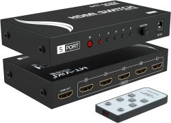 Amazon: MT-VIKI 5 Port HDMI Switch mit Fernbedienung mit Gutschein für nur 17,39 Euro statt 28,99 Euro