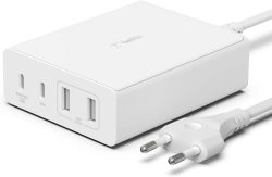 Belkin BoostCharge Pro 4-Port 108-W-GaN-USB-Ladestation mit 2x USB-C und 2x USB-A für 45,99 € (62,21 € Idealo) @Amazon