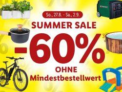 Lidl: Jetzt 60% Rabatt mit Gutschein auf alles im Summer Sale ohne MBW