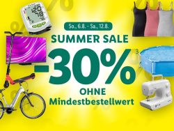 Lidl: Summer Sale mit 30% Rabatt mit Gutschein ohne MBW