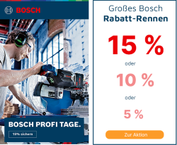 Voelkner: 15% Rabatt auf Bosch Professional oder Bosch Accessoires Werkzeuge mit Gutschein ohne MBW