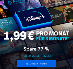 3 Monate Disney+ für nur 1,99 € monatlich statt 8,99 €