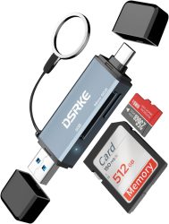 Amazon: DSRKE Dual USB 3.0/USB C Kartenleser mit Gutschein für nur 7,14 Euro statt 12,99 Euro