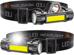 Amazon: 2 Stück LETOUR LT-HL002EU wiederaufladbare Ultra-Light LED Stirnlampen mit Gutschein für nur 12,99 Euro statt 25,99 Euro
