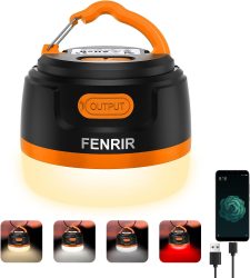 Amazon: FENRIR 8 Licht Modi Aufladbare LED Campinglampe mit Gutschein für nur 13,99 Euro statt 27,99 Euro